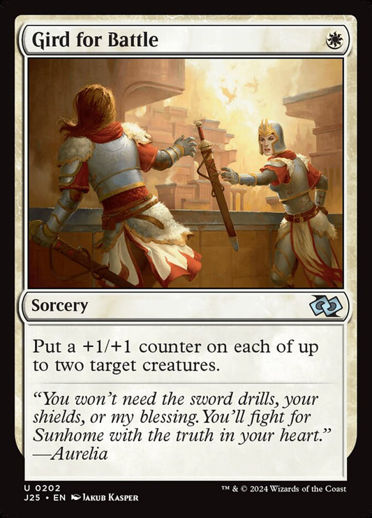 MTG Card Title: Gird for Battle J25/202