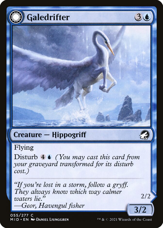 MTG Card Title: Galedrifter // Waildrifter MID/55
