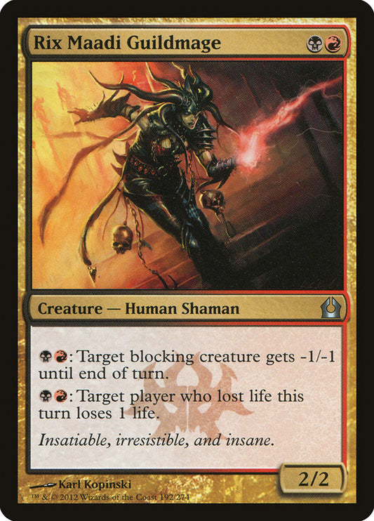 MTG Card Title: Rix Maadi Guildmage RTR/192