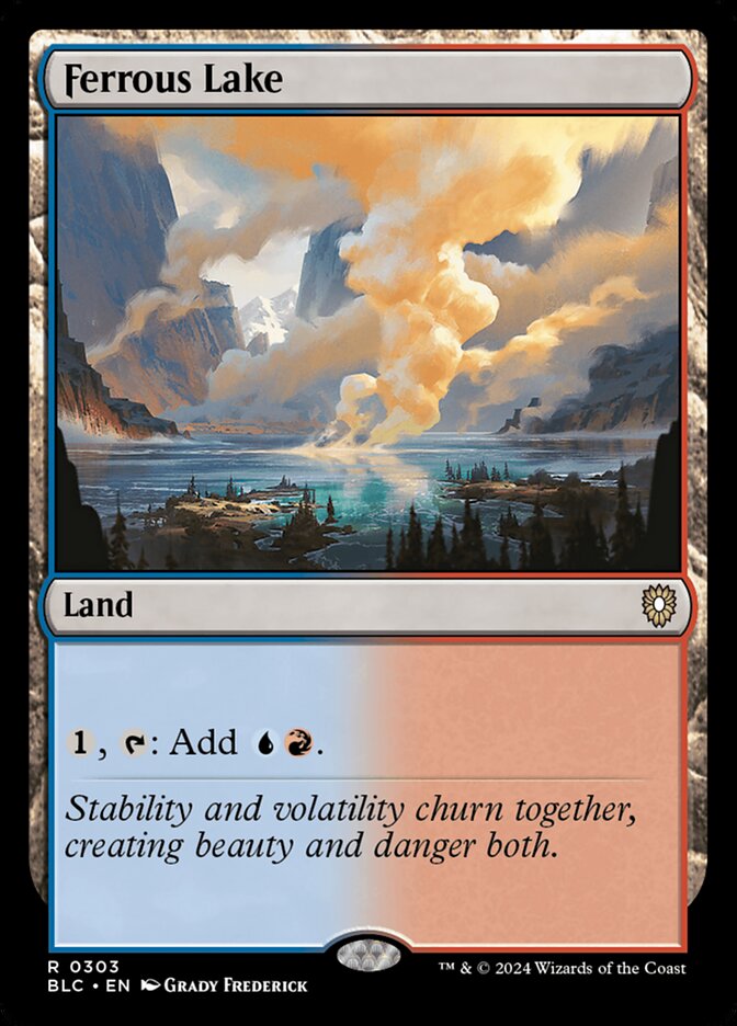 MTG Card Title: Ferrous Lake BLC/303