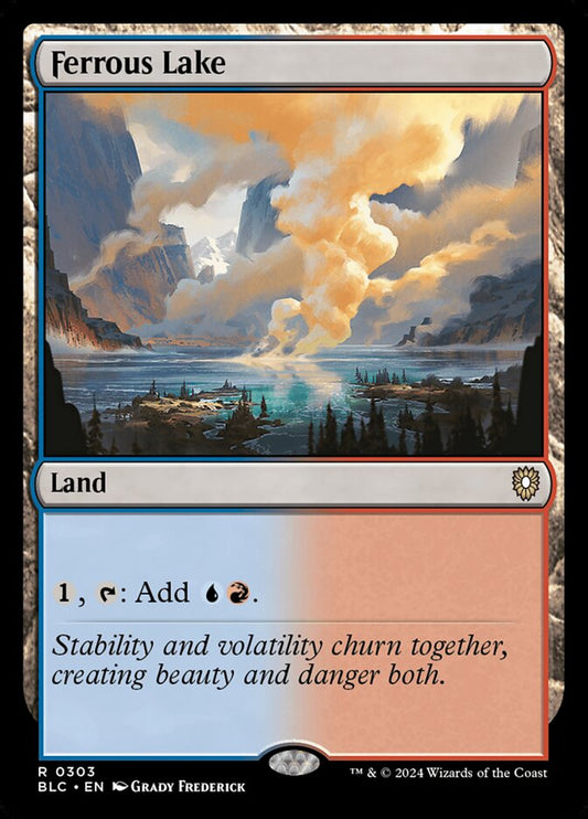 MTG Card Title: Ferrous Lake BLC/303