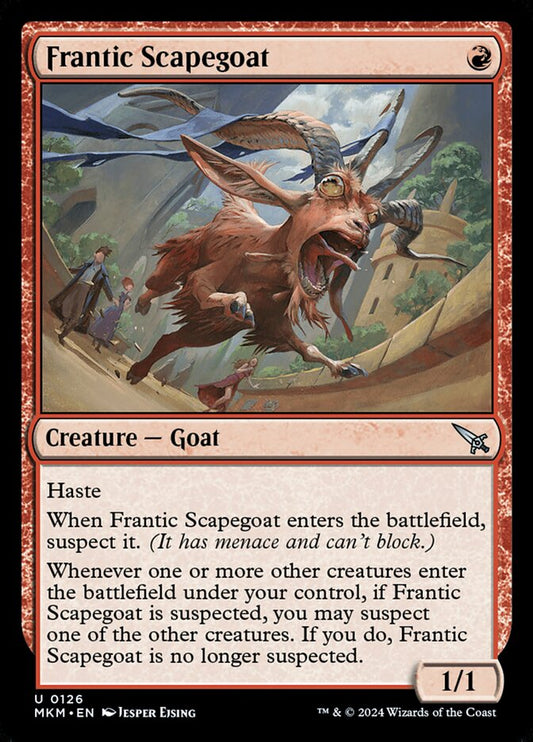 MTG Card Title: Frantic Scapegoat MKM/126