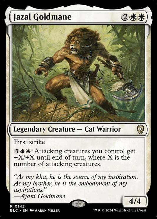 MTG Card Title: Jazal Goldmane BLC/142