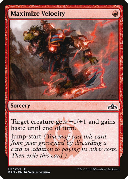 MTG Card Title: Maximize Velocity GRN/111