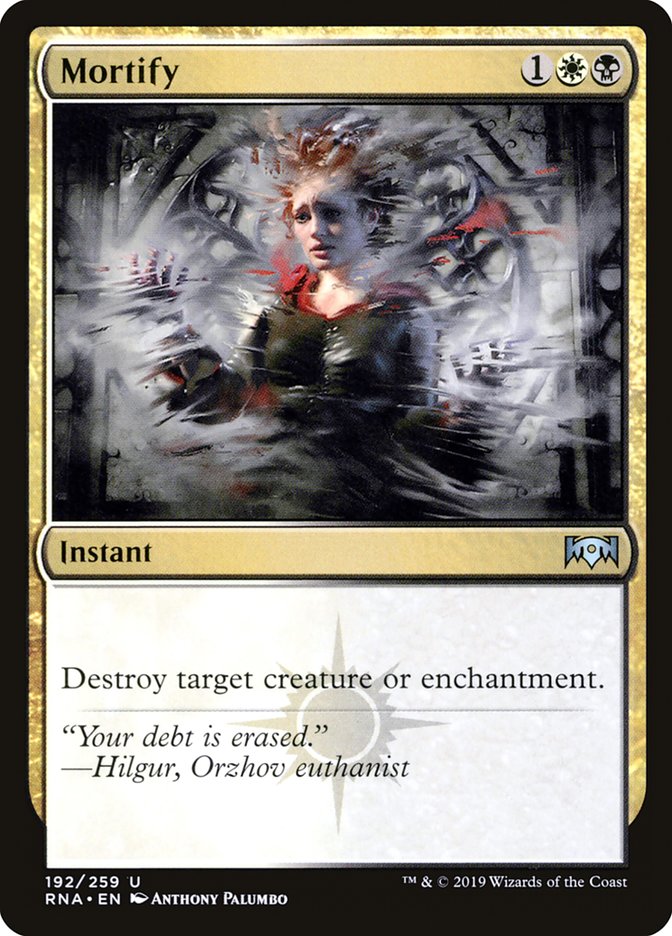 MTG Card Title: Mortify RNA/192