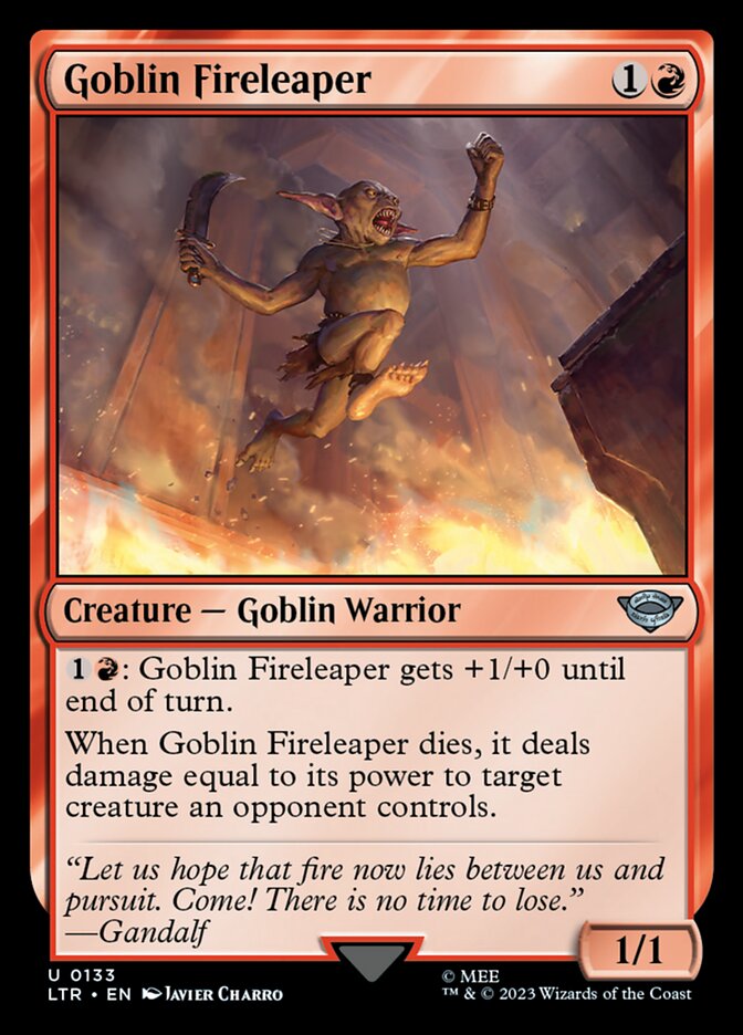 MTG Card Title: Goblin Fireleaper LTR/133