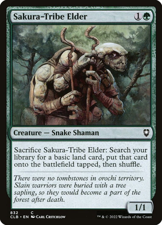 MTG Card Title: Sakura-Tribe Elder CLB/832