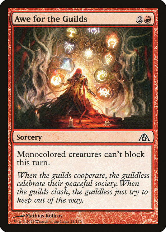 MTG Card Title: Awe for the Guilds DGM/31