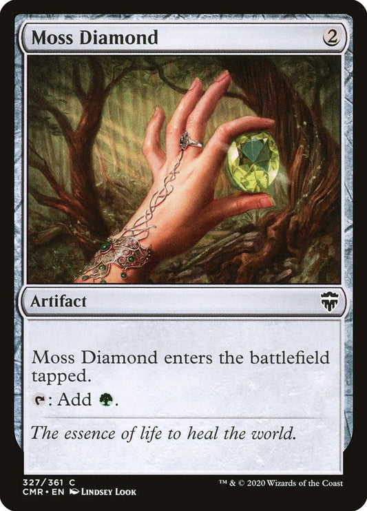 MTG Card Title: Moss Diamond CMR/327