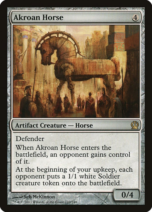 MTG Card Title: Akroan Horse THS/210
