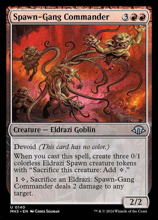 MTG Card Title: Spawn-Gang Commander MH3/140
