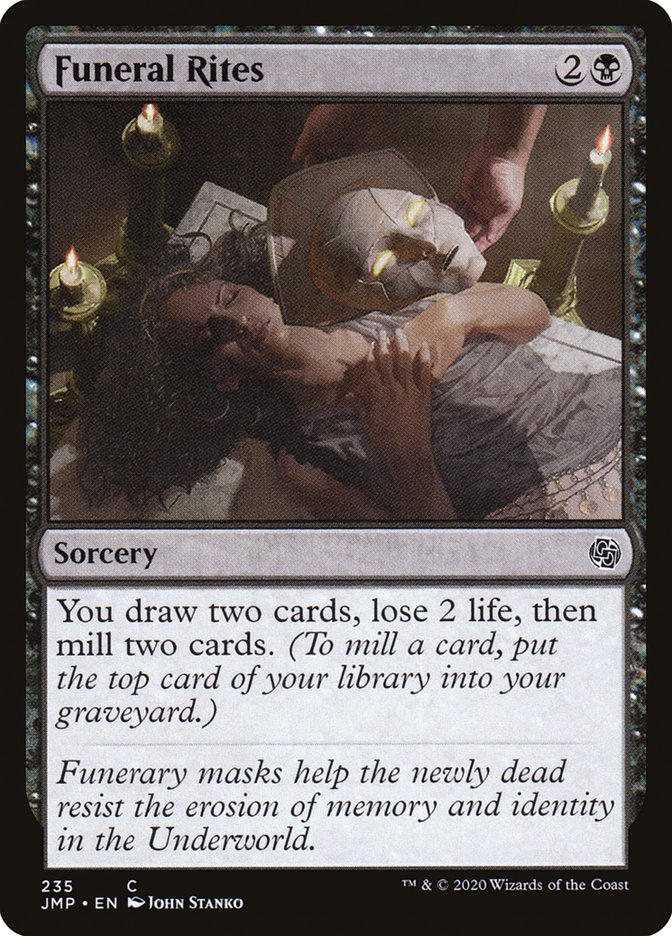 MTG Card Title: Funeral Rites JMP/235