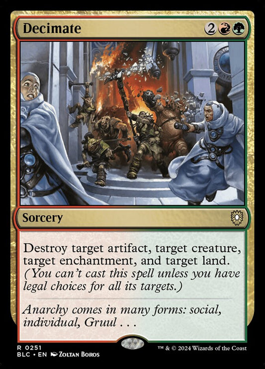 MTG Card Title: Decimate BLC/251