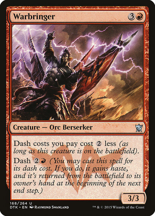 MTG Card Title: Warbringer DTK/168