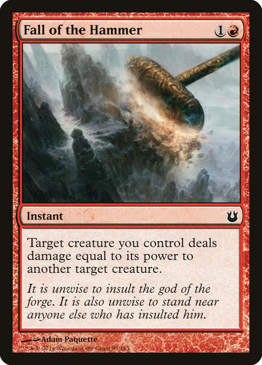 MTG Card Title: Fall of the Hammer BNG/93