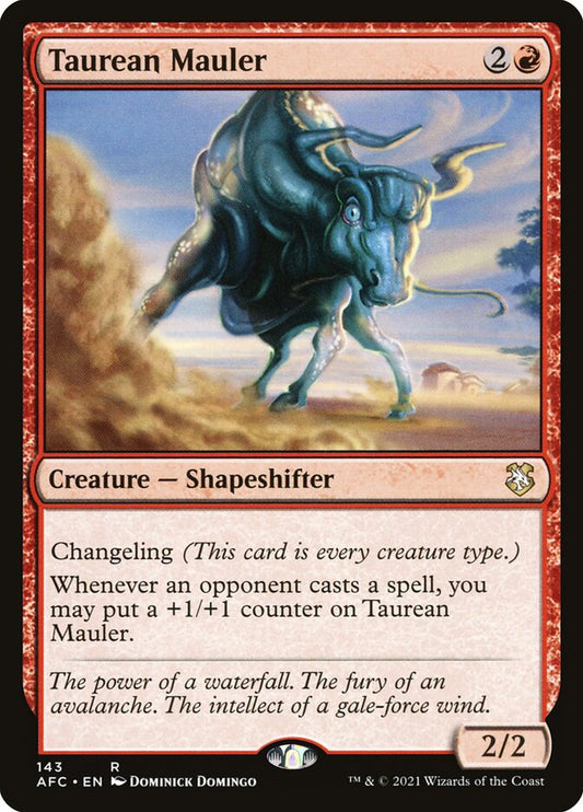MTG Card Title: Taurean Mauler AFC/143