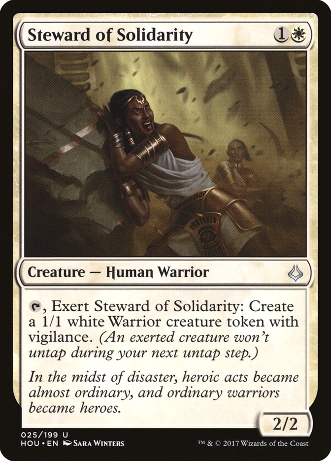 MTG Card Title: Steward of Solidarity HOU/25
