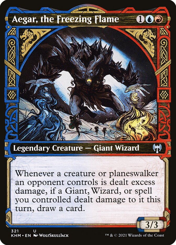 MTG Card Title: Aegar, the Freezing Flame KHM/321