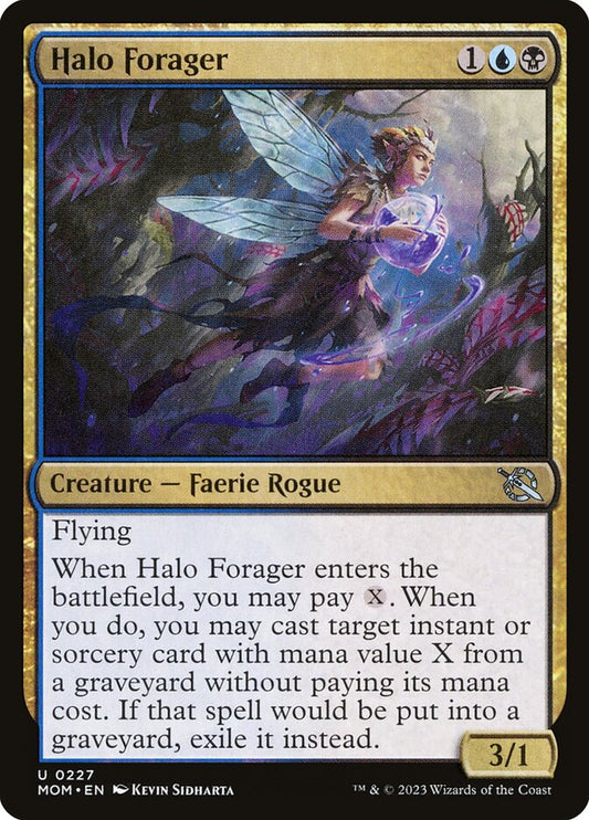 MTG Card Title: Halo Forager MOM/227