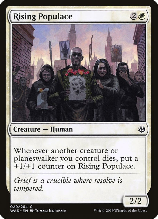 MTG Card Title: Rising Populace WAR/29