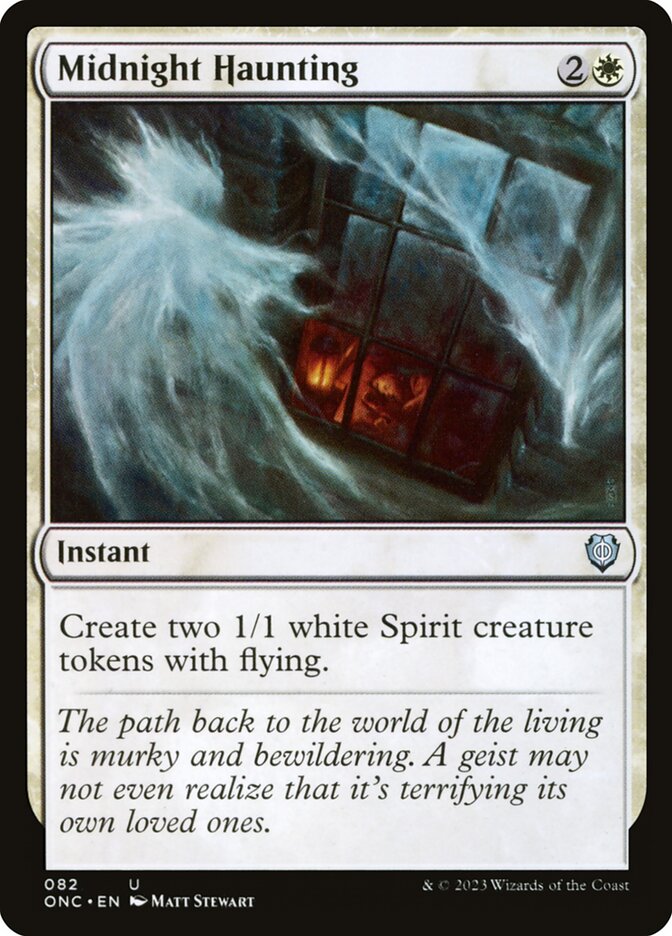 MTG Card Title: Midnight Haunting ONC/82