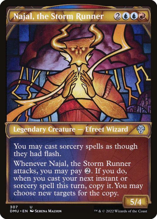 MTG Card Title: Najal, the Storm Runner DMU/307
