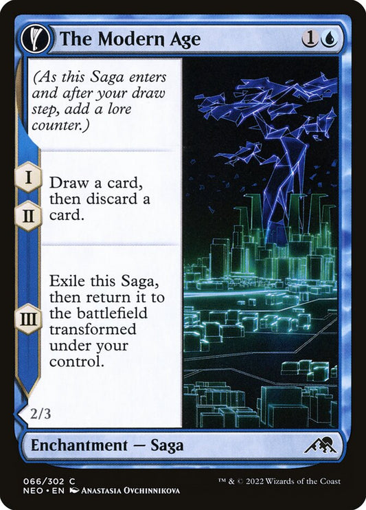 MTG Card Title: The Modern Age // Vector Glider NEO/66