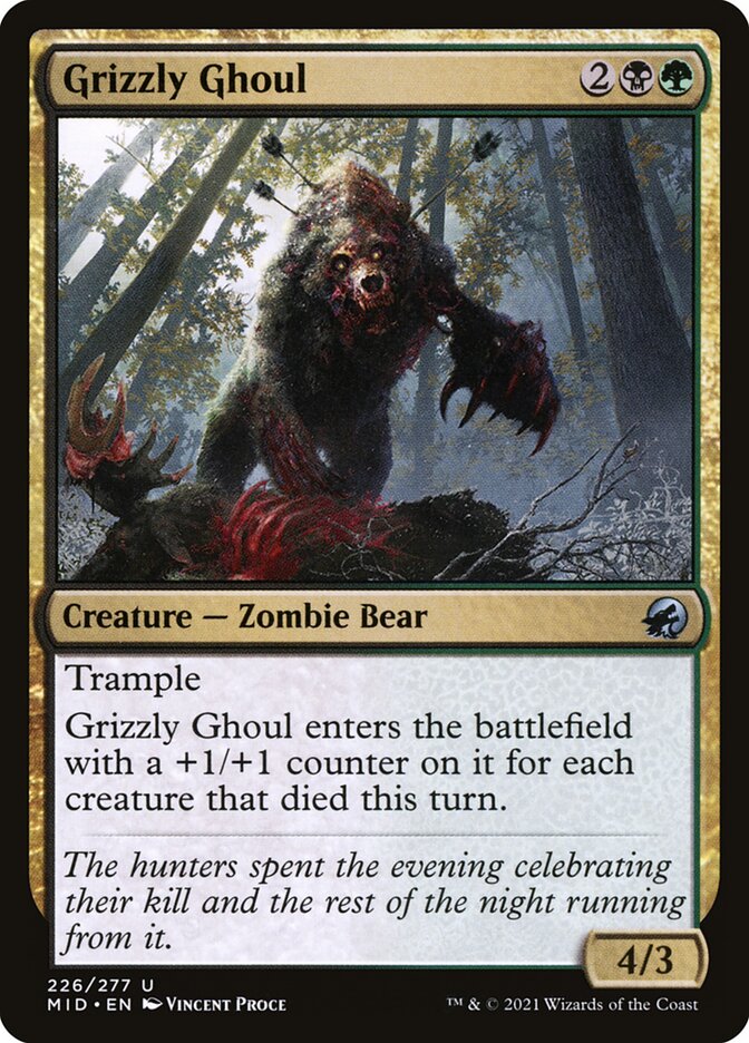 MTG Card Title: Grizzly Ghoul MID/226