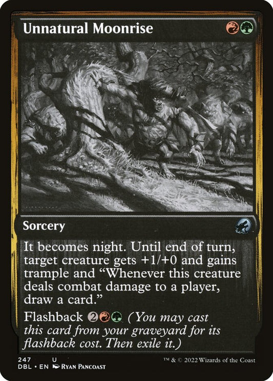 MTG Card Title: Unnatural Moonrise DBL/247