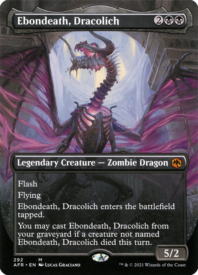 MTG Card Title: Ebondeath, Dracolich AFR/292