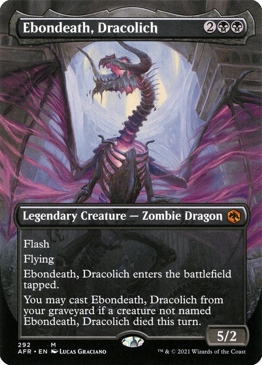 MTG Card Title: Ebondeath, Dracolich AFR/292