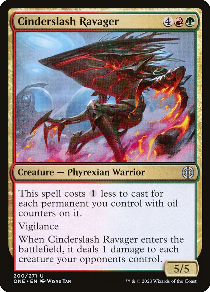 MTG Card Title: Cinderslash Ravager ONE/200