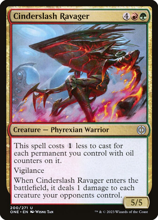 MTG Card Title: Cinderslash Ravager ONE/200