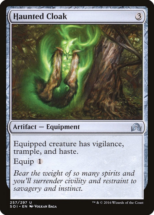 MTG Card Title: Haunted Cloak SOI/257