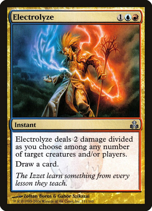 MTG Card Title: Electrolyze GPT/111