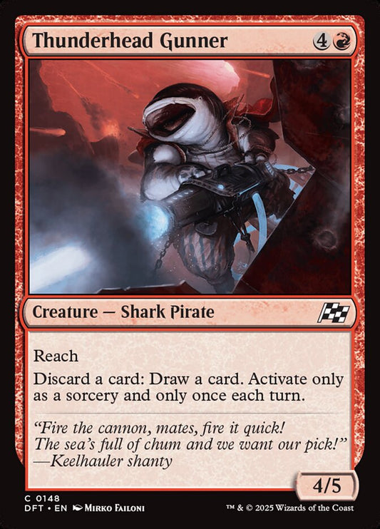 MTG Card Title: Thunderhead Gunner DFT/148