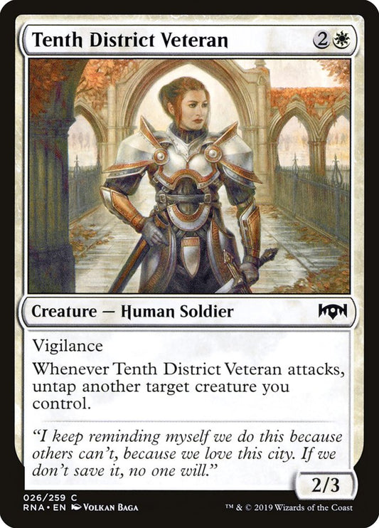 MTG Card Title: Tenth District Veteran RNA/26