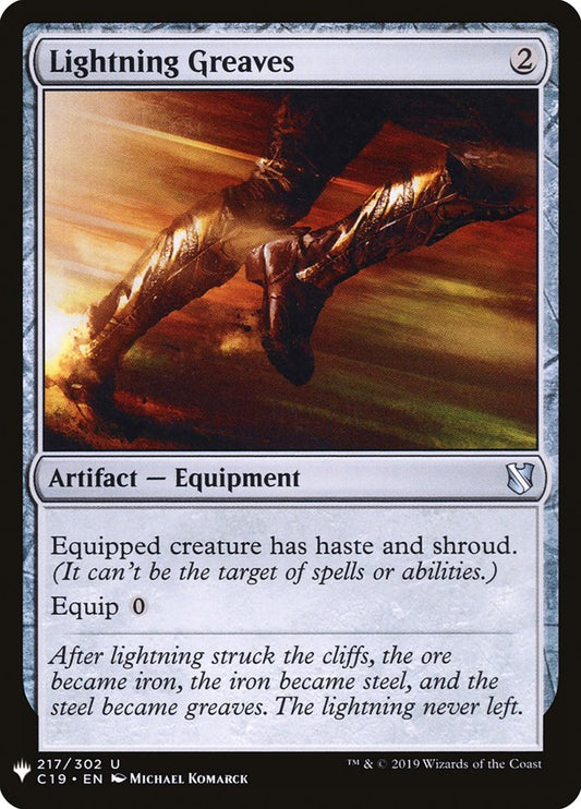 MTG Card Title: Lightning Greaves PLST/C19-217