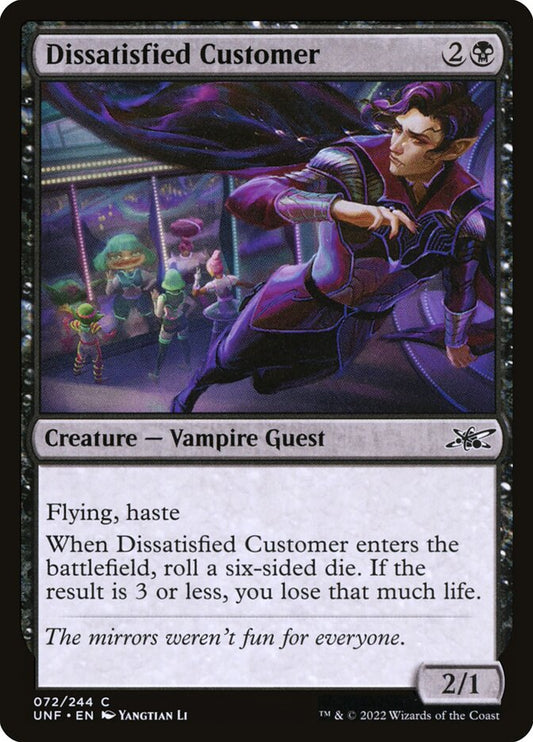 MTG Card Title: Dissatisfied Customer UNF/72