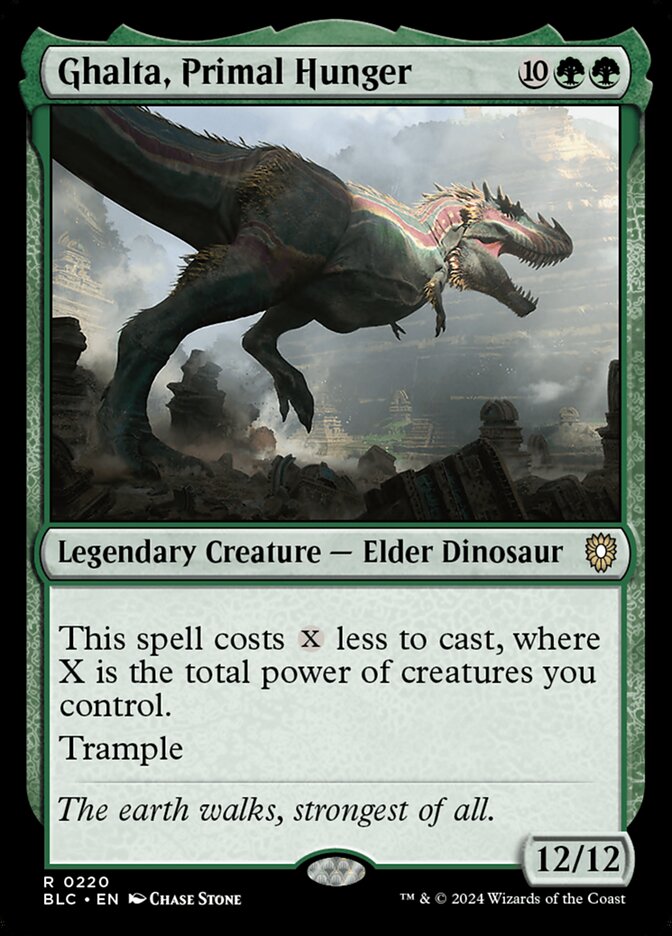 MTG Card Title: Ghalta, Primal Hunger BLC/220