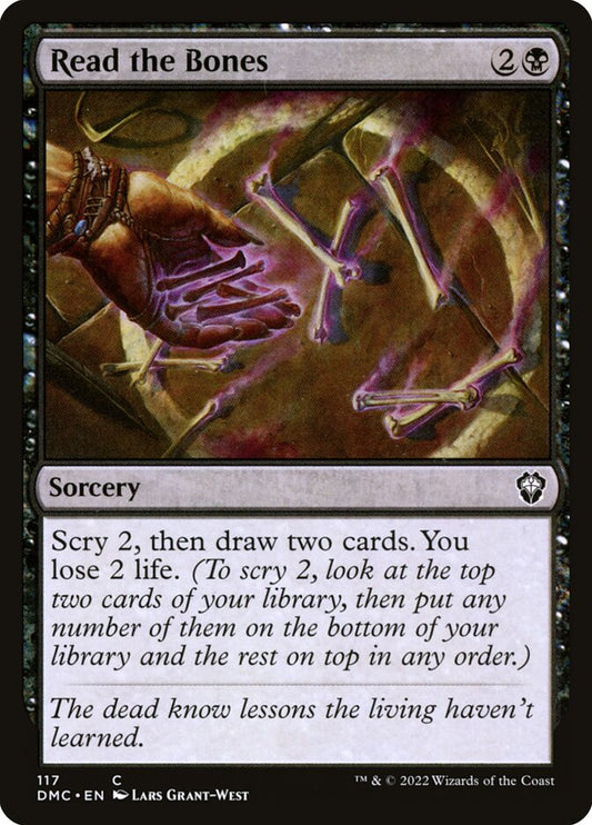 MTG Card Title: Read the Bones DMC/117