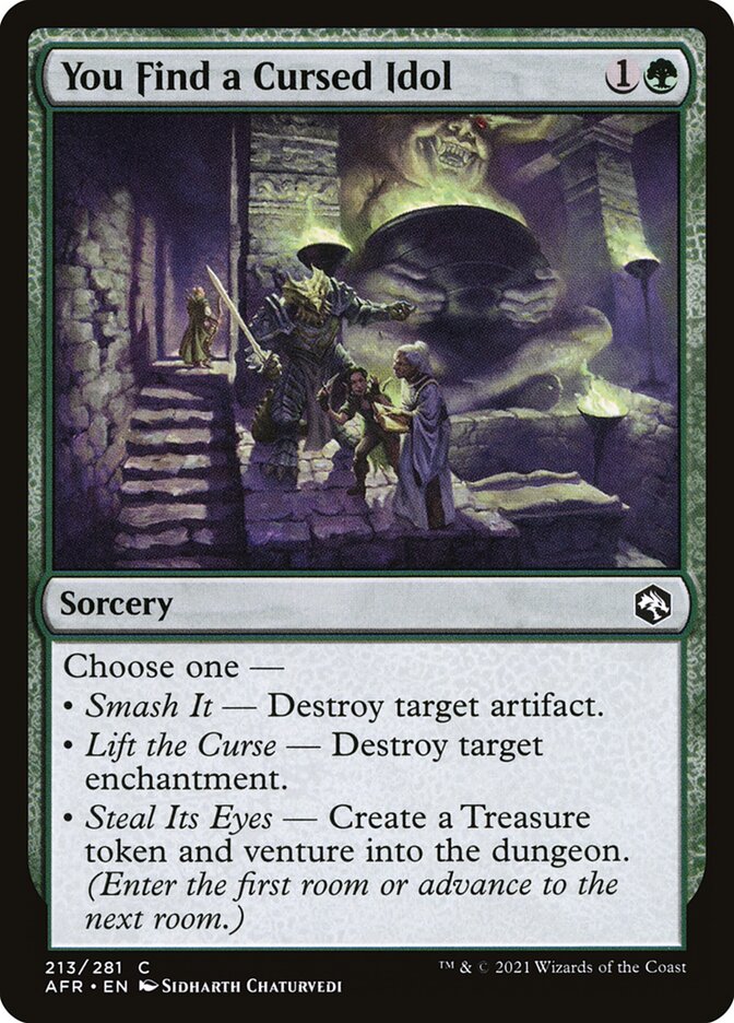 MTG Card Title: You Find a Cursed Idol AFR/213