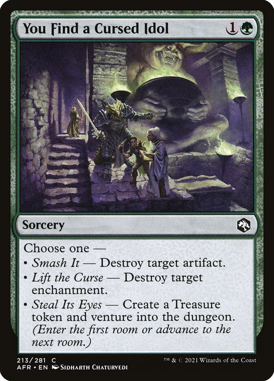 MTG Card Title: You Find a Cursed Idol AFR/213
