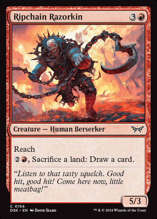 MTG Card Title: Ripchain Razorkin DSK/154