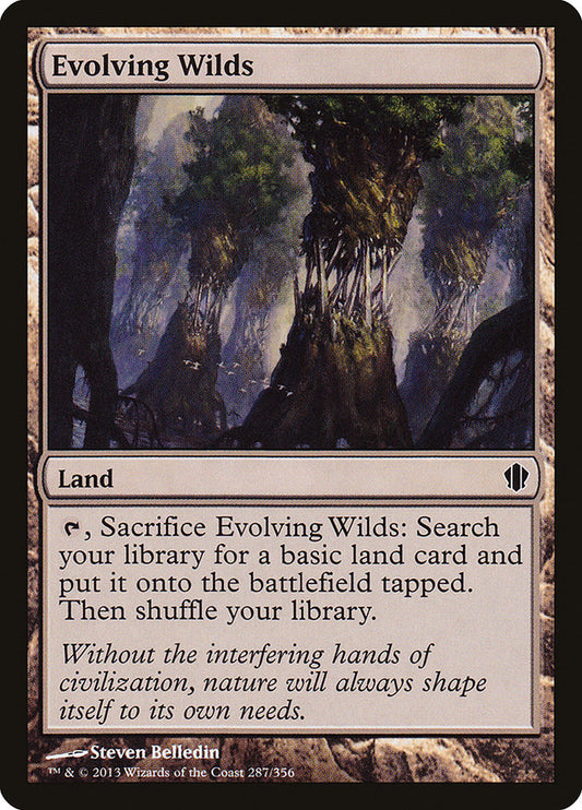 MTG Card Title: Evolving Wilds C13/287