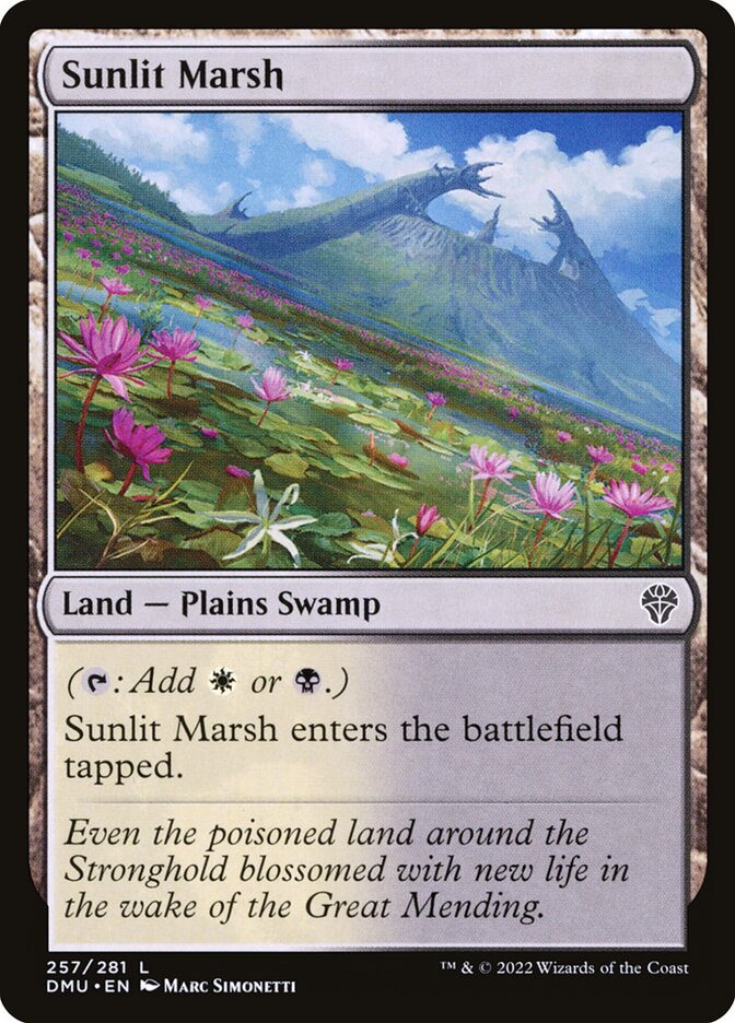 MTG Card Title: Sunlit Marsh DMU/257