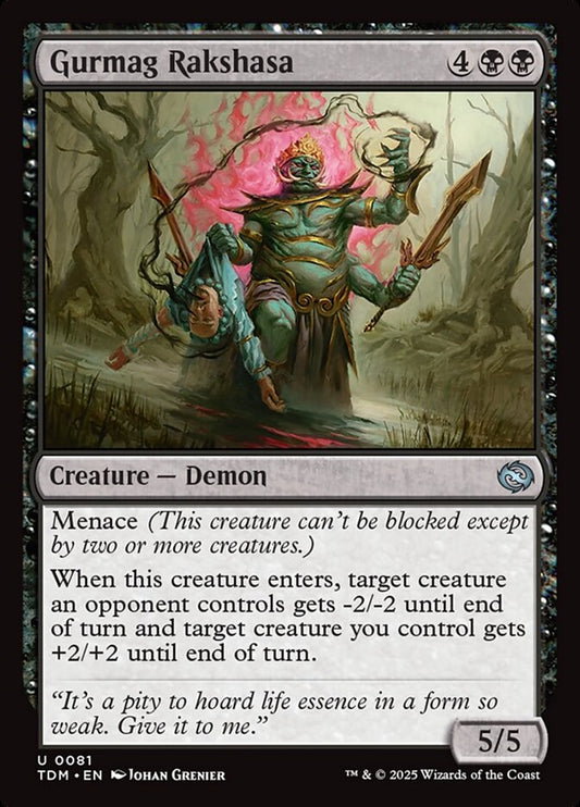 MTG Card Title: Gurmag Rakshasa TDM/81