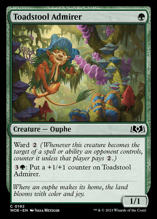 MTG Card Title: Toadstool Admirer WOE/192