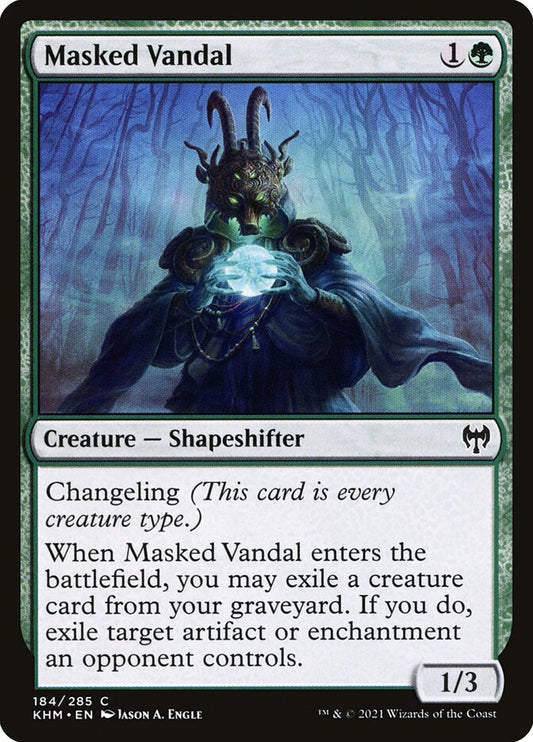 MTG Card Title: Masked Vandal KHM/184