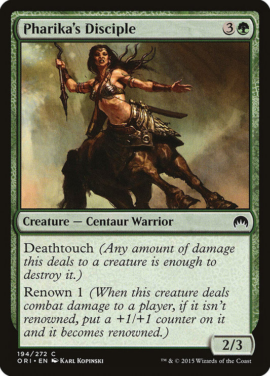 MTG Card Title: Pharika's Disciple ORI/194
